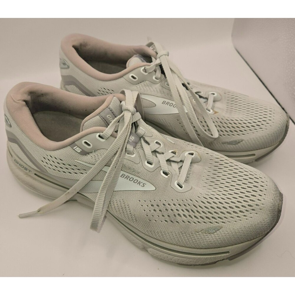 Brooks Ghost 15 Women's Running Shoes Size 9 B Medium Light Grey
